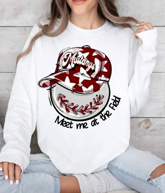 Mustang Baseball Hat design tshirt or sweatshirt