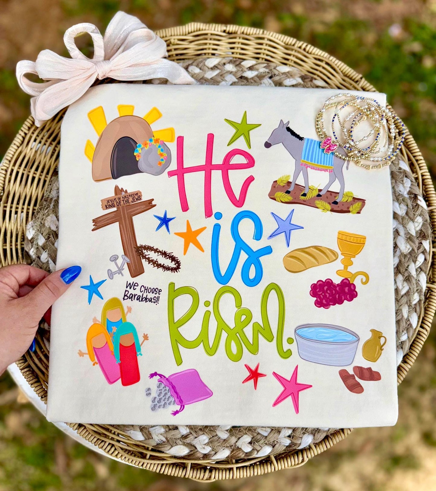 He has Risen T-shirt graphic doodle