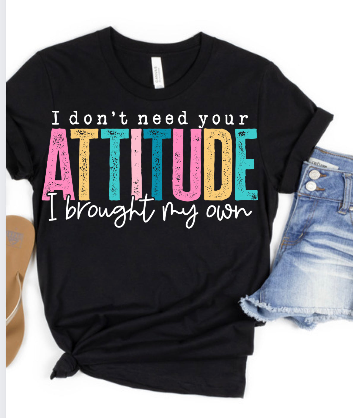 Attitude graphic tee or sweatshirt