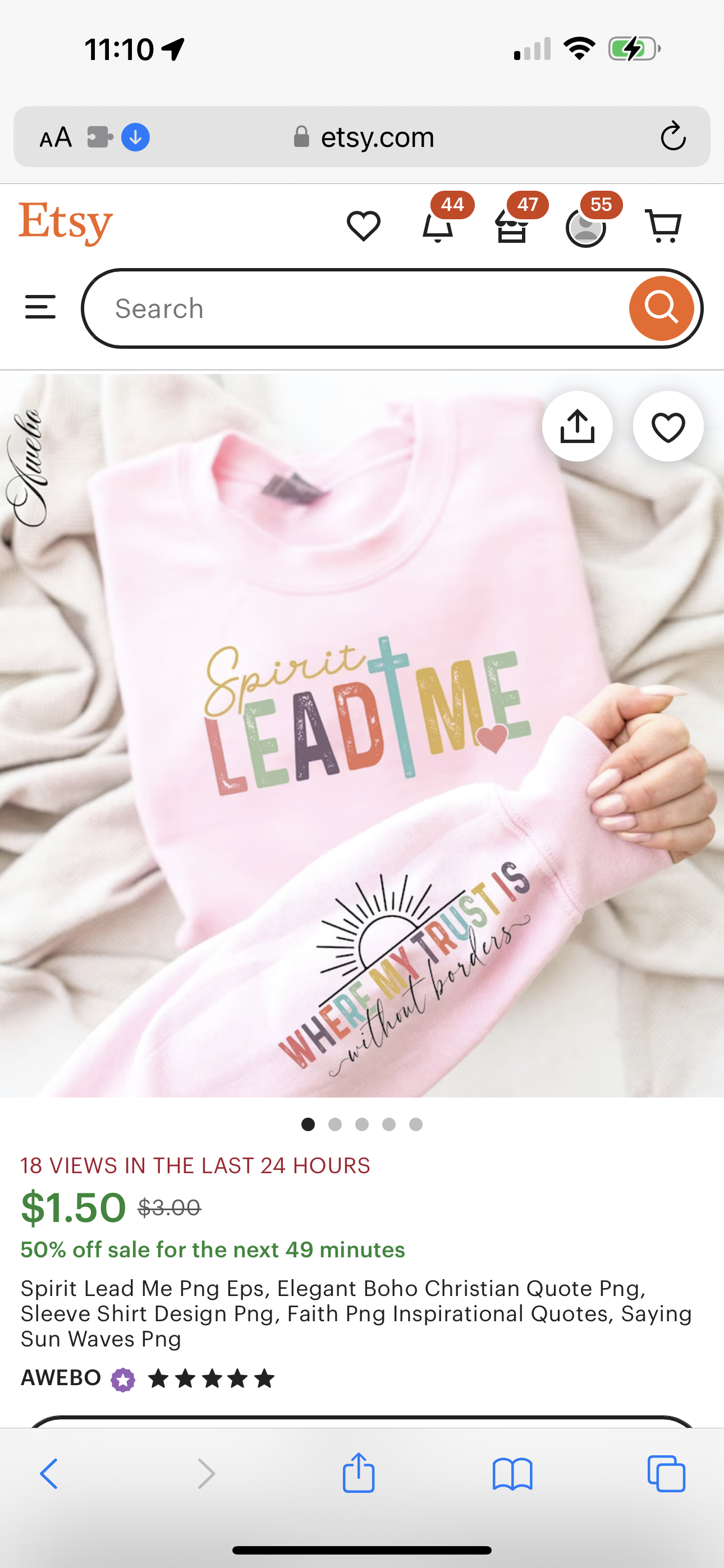 Spirit Lead Me graphic tee or sweatshirt