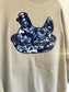 Henrietta embroidered Hen on Nest sweatshirt