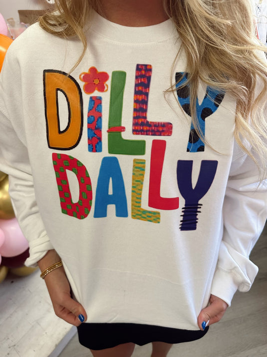 Dilly Dally color pop tshirt or sweatshirt
