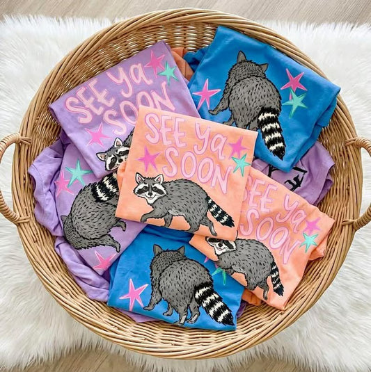 See you soon Raccoon T-shirt
