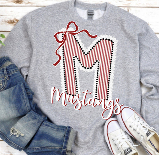 Mustangs ruffles and pearls spirit wear