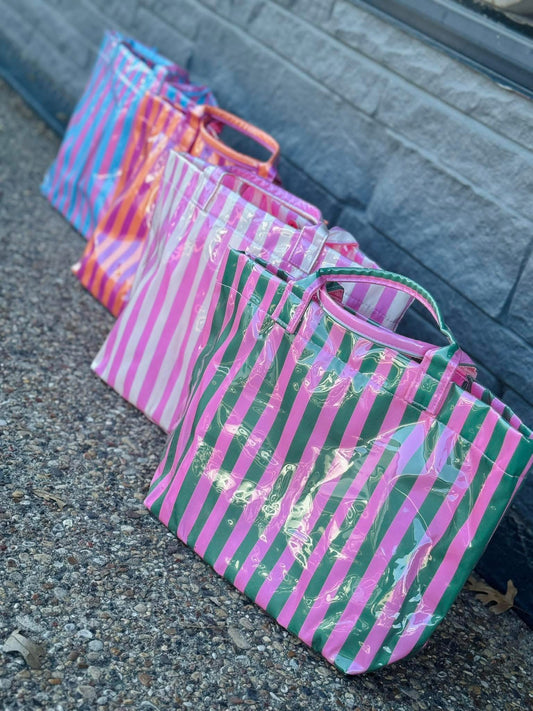 Embroidered Wipable tote/ Beach bag
