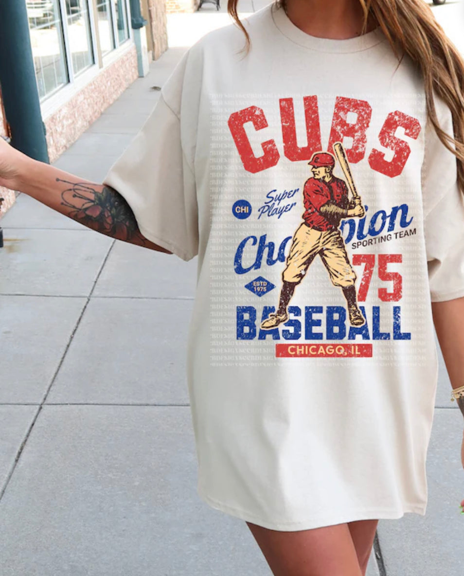 Chi Cubs retro Baseball Spirit Wear