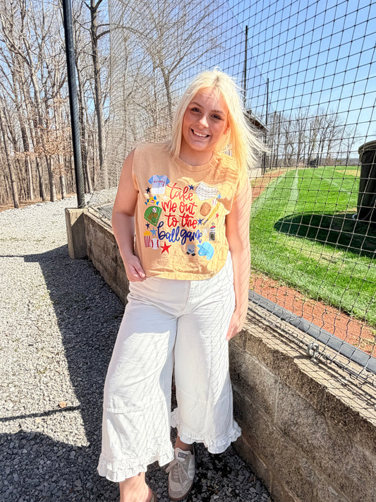 Take me out to the Ballgame Muscle Tank
