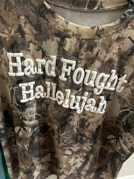 Camo Hard Fought Hallelujaht T-shirt