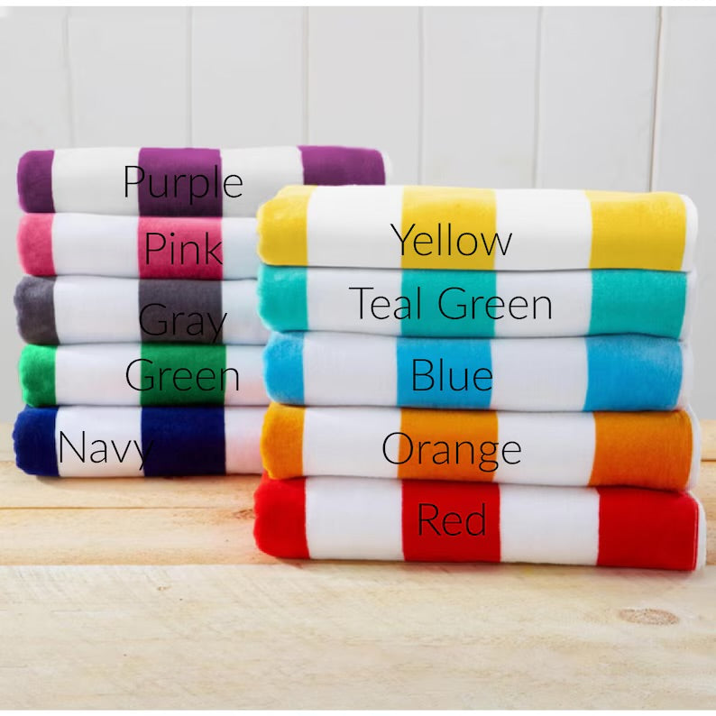 Embroidered Beach Towel