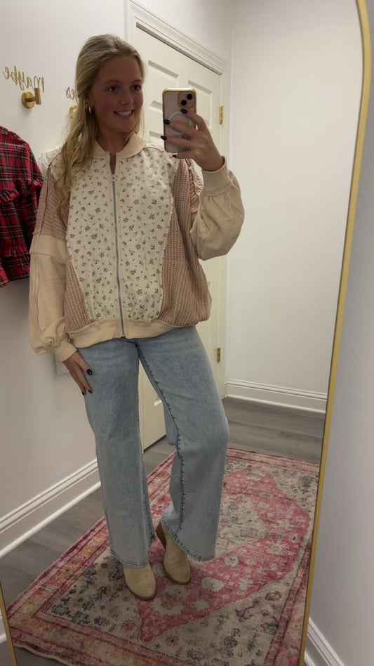 Floral Zip Jacket