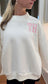 Monogram Mock Neck you choose fabric color