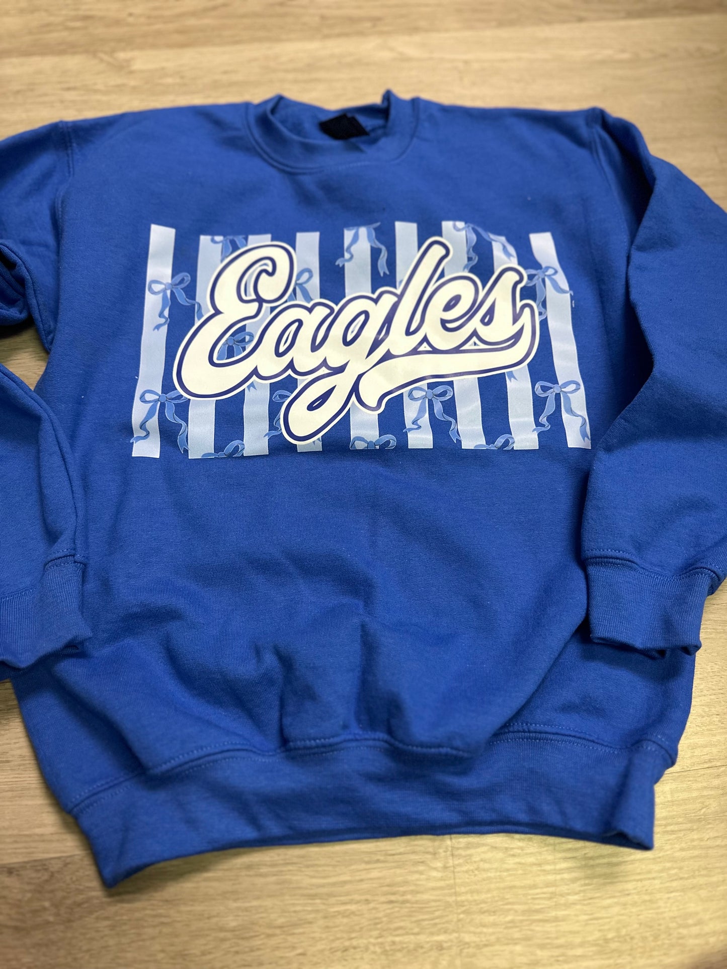 Eagles stripes and bows