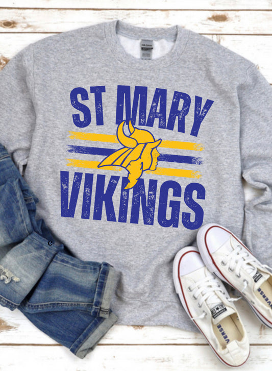 St Mary Vikings Mascot T-shirt or sweatshirt