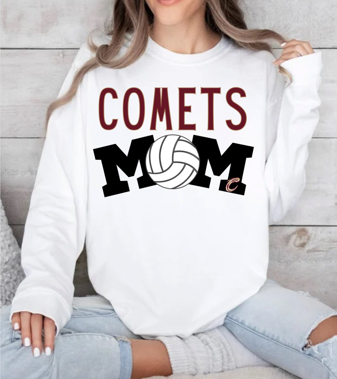 Comets Volleyball mom Spirit Wear