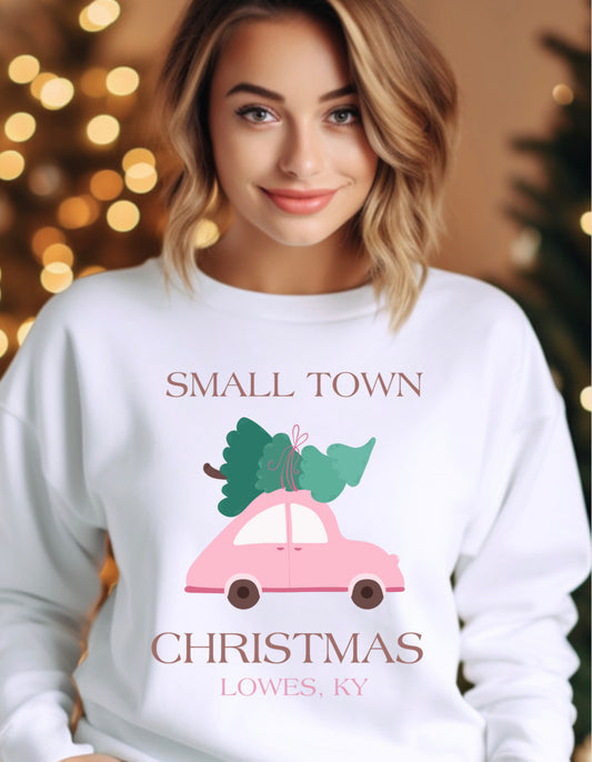 Small Town Christmas any town T-shirt or sweatshirt