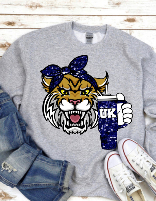 Wildcats Faux Sequin Cup spirt wear