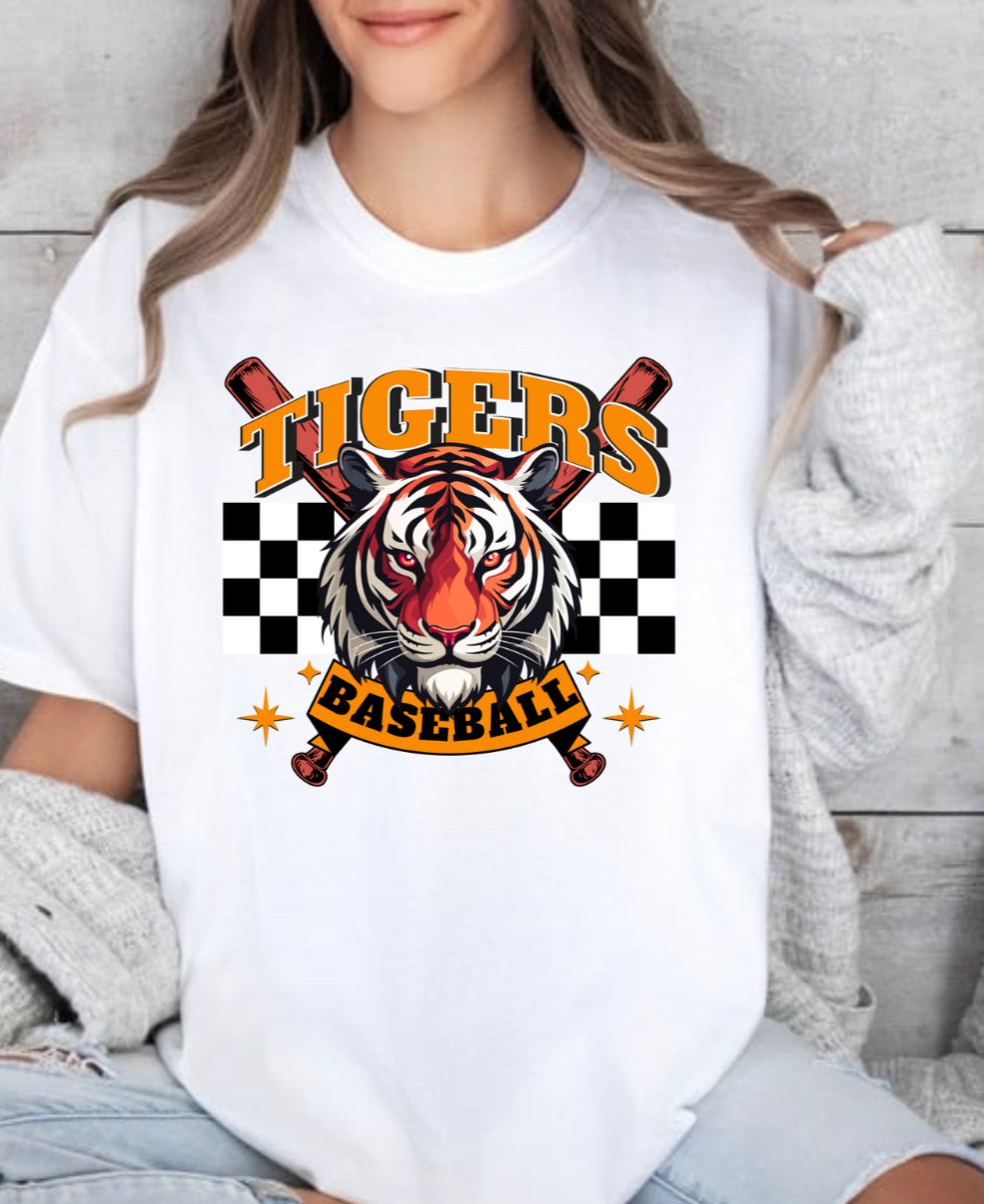 Orange Tigers baseball spirit wear