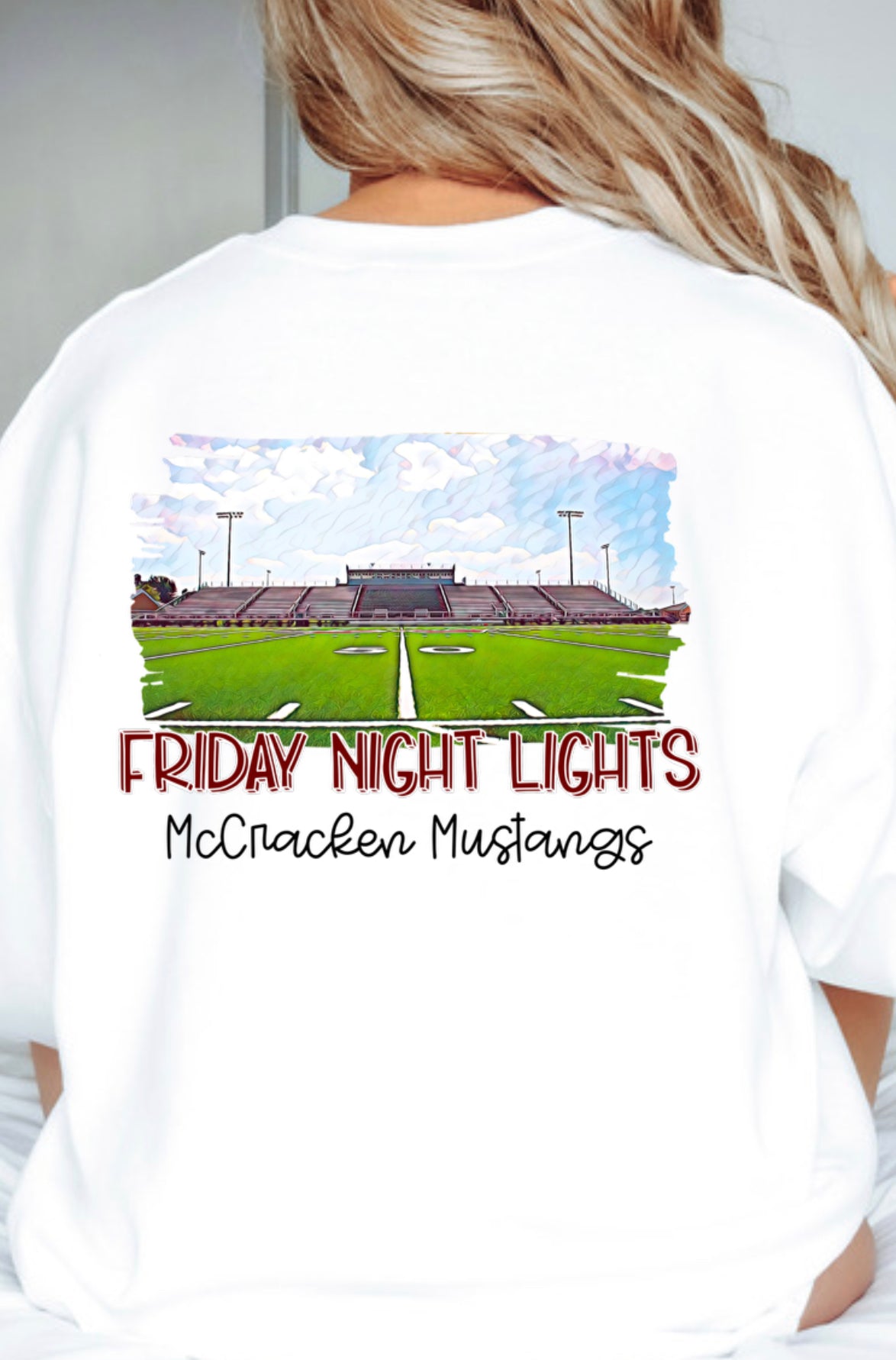 Friday night lights with the Mustangs Spirit Wear