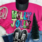 Sparkle Holly Jolly T-shirt or crewneck