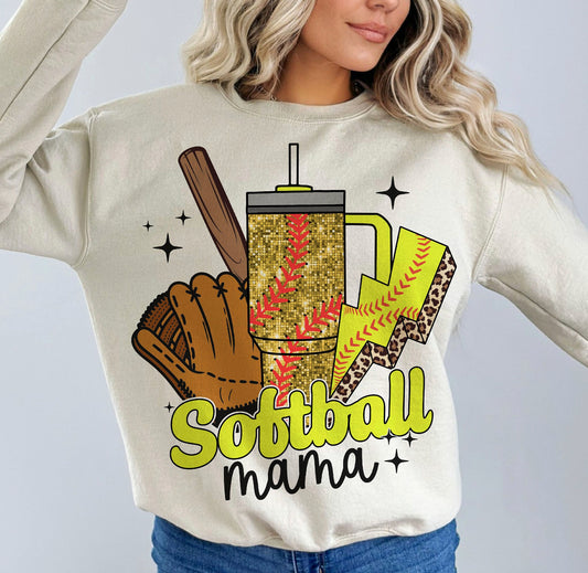 Softball mom graphic tee