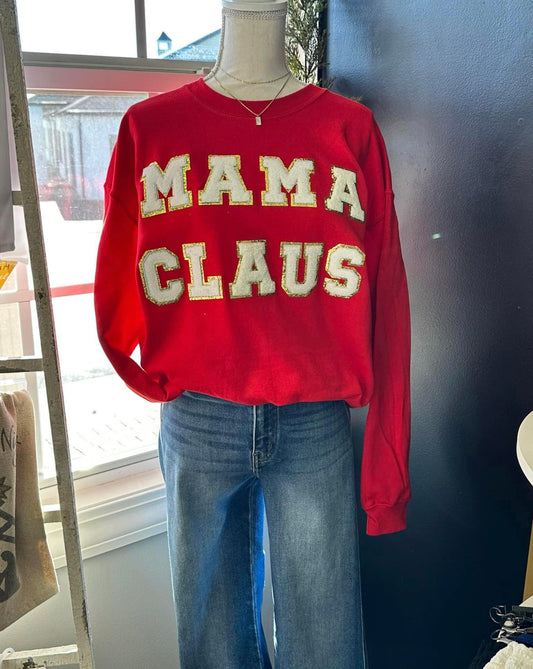 Custom Mama Claus, Mimi Claus, Nana Claus, your choice crewneck Christmas