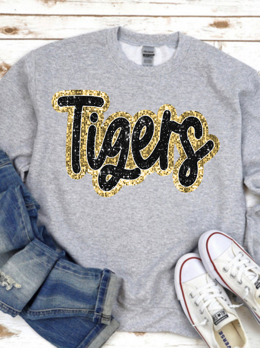 Tigers faux glitter spirt wear