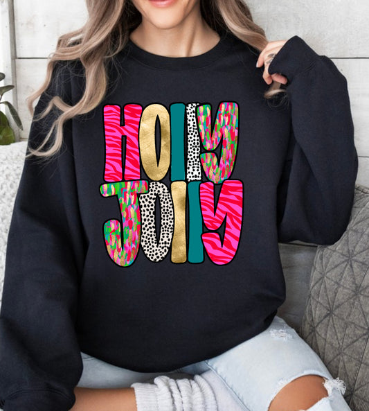 Holly Jolly with Gold  tshirt or sweatshirt