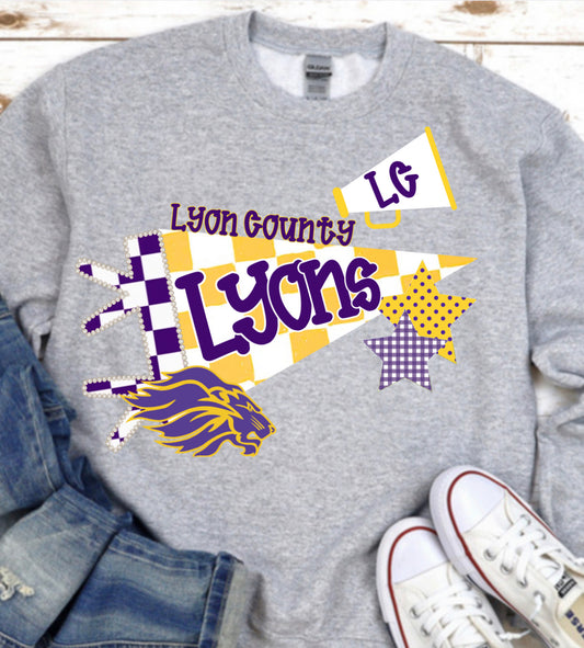 Lyon County Collage design tshirt or sweatshirt