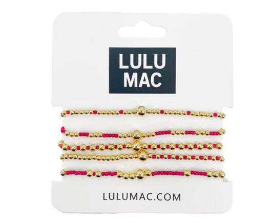 LULU Mac red bracelet set