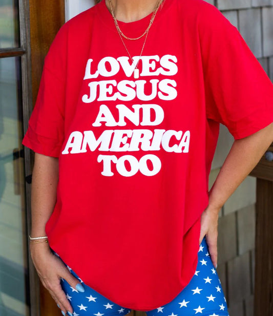 Red Loves Jesus and America Too