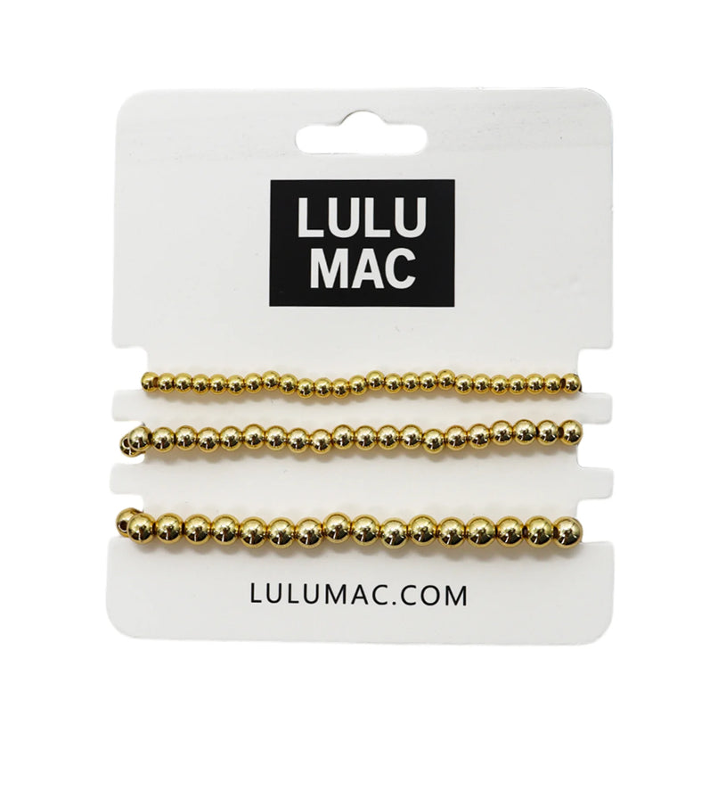 LULU Mac gold bracelet set