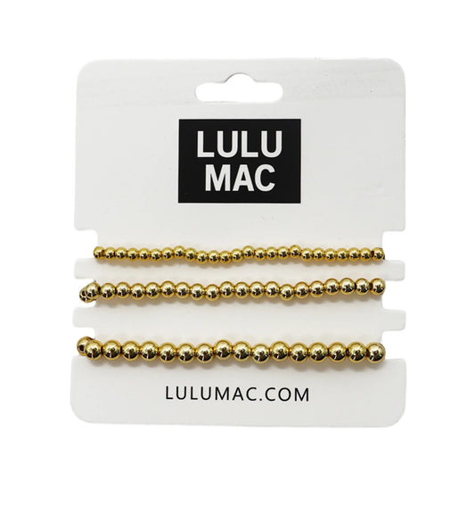 LULU Mac gold bracelet set