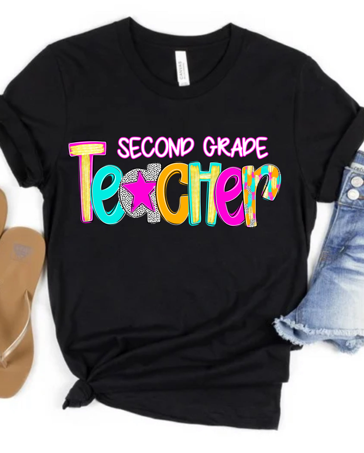 Second Teacher Graphic tee