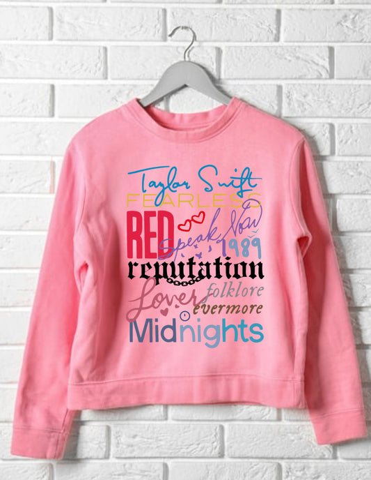 Taylor tour graphic tee sweatshirt