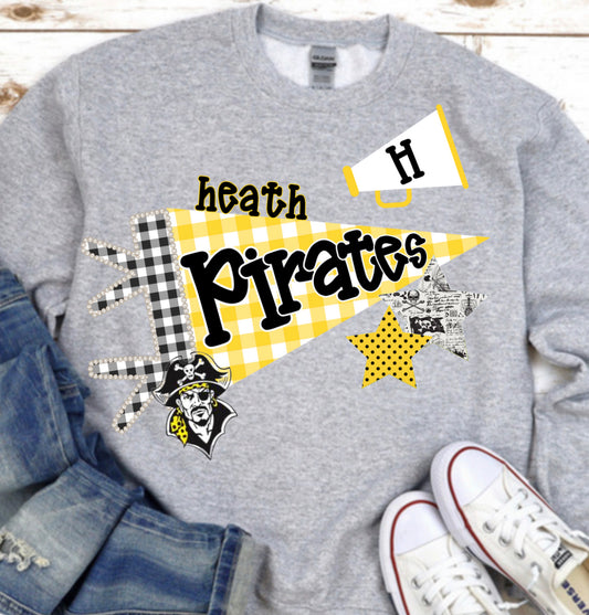 Heath Pirates Collage design tshirt or sweatshirt