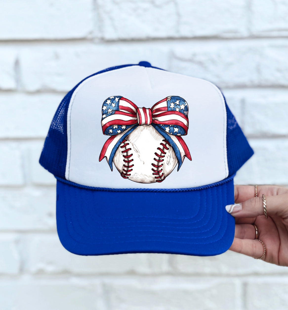 American Baseball bow Trucker Hat