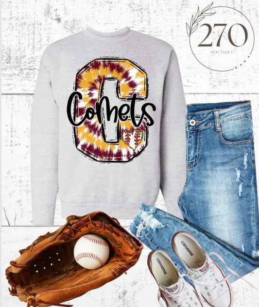 Comet baseball Spirit Wear