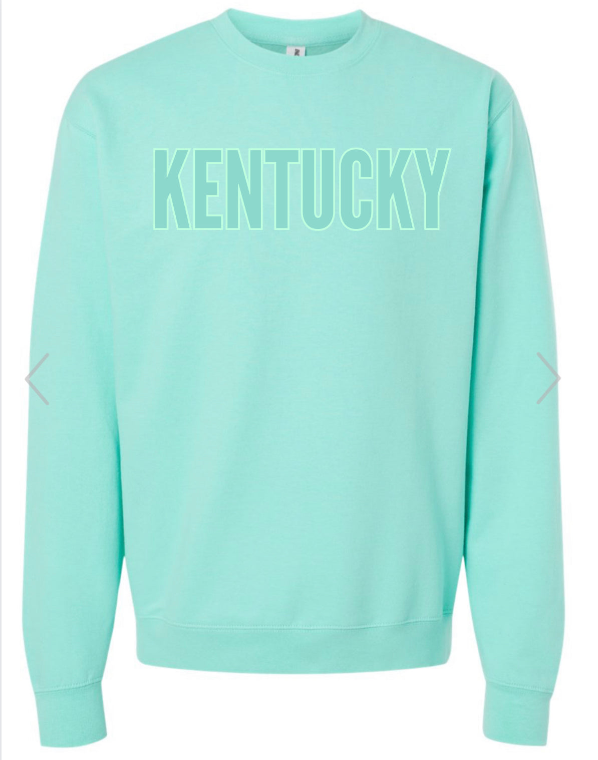 Tone on Tone Kentucky Mint sweatshirt