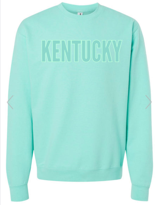 Tone on Tone Kentucky Mint sweatshirt