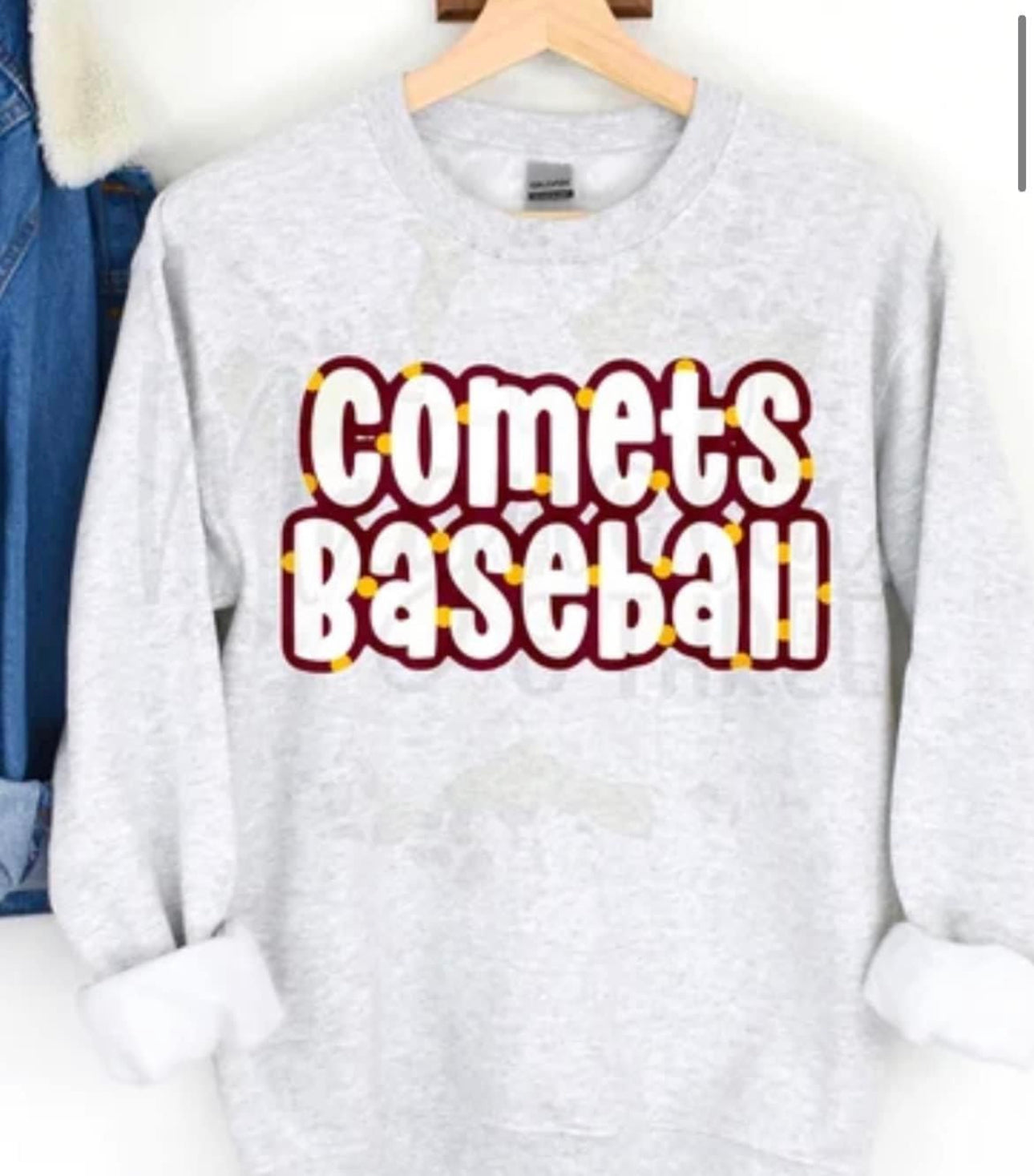 Comet baseball Spirit Wear