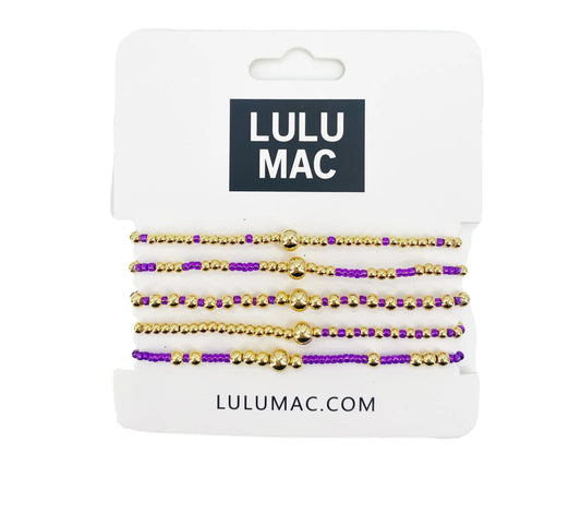 LULU Mac purple bracelet set