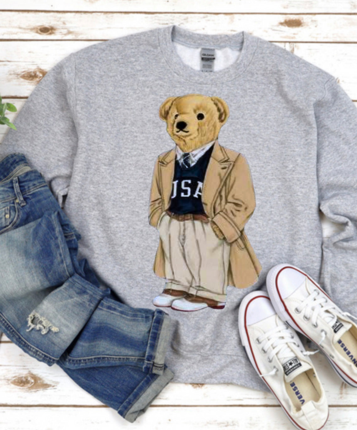 Teddy Bear in a Trench  Tshirt or sweatshirt