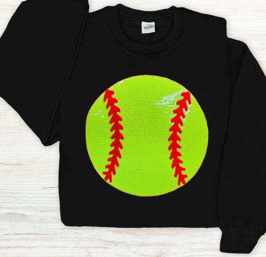 Softball Sequin crewneck