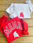 School name, Mama, Etc Puff Mascot Spirit Wear