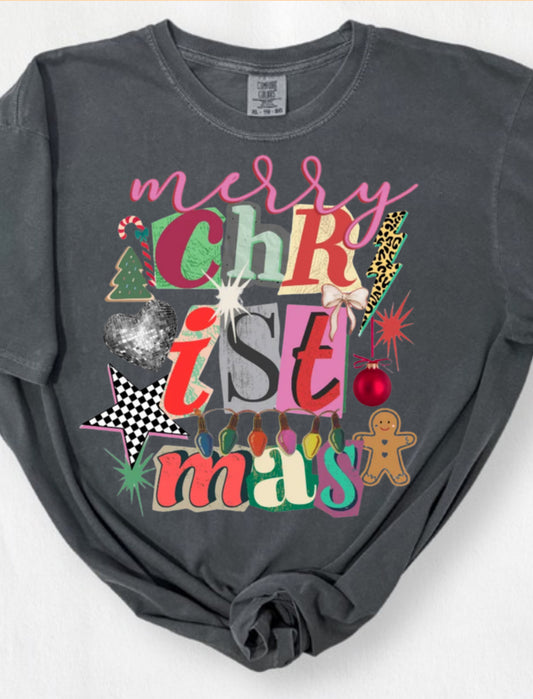 Retro Vibes Merry Christ mas tshirt or sweatshirt