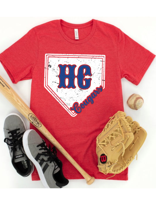 HC Cougars plate design tshirt or sweatshirt