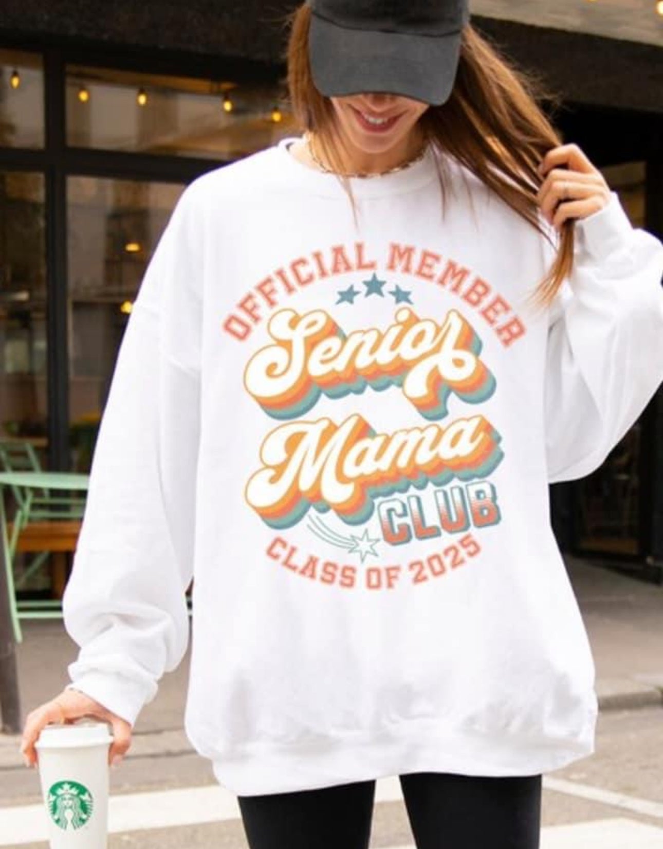 Senior Mom club Tshirt or crewneck graphic tee