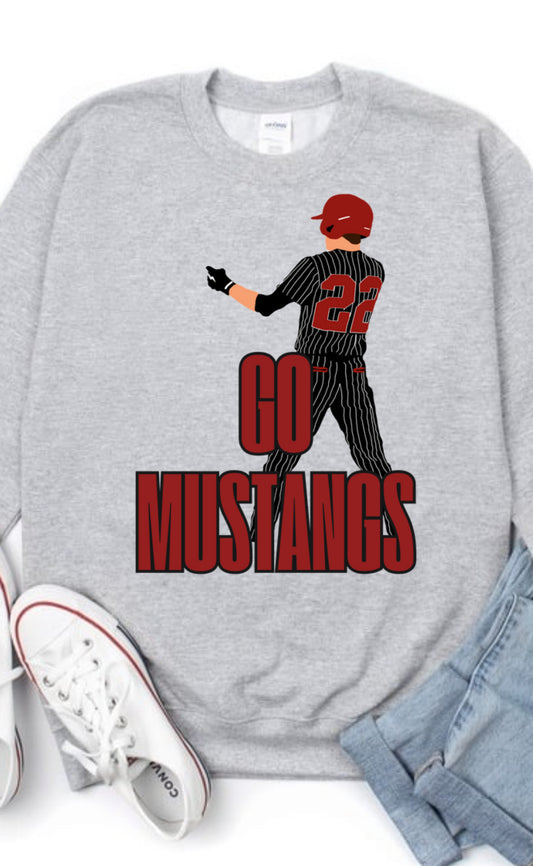 Custom drawn Baseball player tshirt