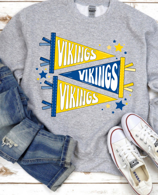 Viking T-shirt or crew Spirit Wear