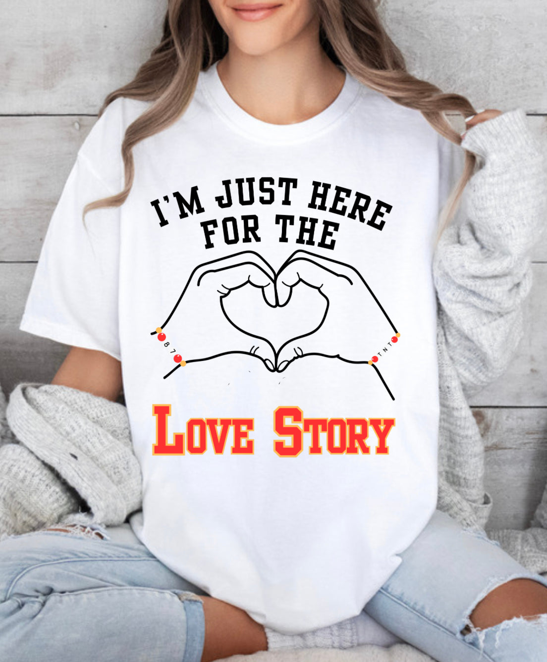 Im just here for the love story Spirit Wear